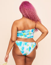 Load image into Gallery viewer, Earth Republic Hallie Smocking V Bottom V-Shaped Bikini in color PR171261 - Opt01 and shape bikini
