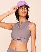 Load image into Gallery viewer, Earth Republic Axelle Sports Bra Sports Bra in color Deauville Mauve and shape sports bra
