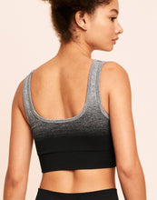 Load image into Gallery viewer, Earth Republic Maeve Ombre Sports Bra Sports Bra in color Solid 01 - Ombre Black and shape sports bra
