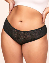 Load image into Gallery viewer, Earth Republic Billie Lace Lace Cheeky in color Jet Black and shape cheeky
