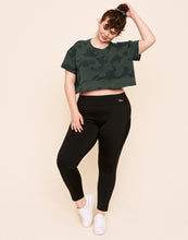 Load image into Gallery viewer, Earth Republic Austyn Cropped Crew Neck Tee Cropped Top in color Camouflage (Athleisure Print 3) and shape short sleeve tee
