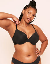 Load image into Gallery viewer, Earth Republic Jordyn Plunge Push Up Bra Push-Up Bra in color Jet Black and shape plunge

