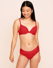 Load image into Gallery viewer, Earth Republic Jordyn Plunge Push Up Bra Push-Up Bra in color Flame Scarlet and shape plunge
