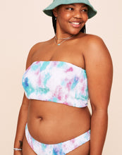 Load image into Gallery viewer, Earth Republic Arlette Smocking Bandeau Top Swim Top in color PR171261 and shape bikini
