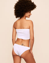 Load image into Gallery viewer, Earth Republic Hallie Smocking V Bottom V-Shaped Bikini in color White and shape bikini
