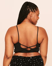 Load image into Gallery viewer, Earth Republic Amoura Brami Strappy Top in color Jet Black and shape pj
