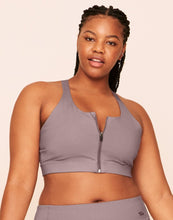 Load image into Gallery viewer, Earth Republic Evie Mid-Support Sports Bra Sports Bra in color Deauville Mauve and shape sports bra
