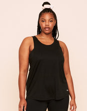 Load image into Gallery viewer, Earth Republic Emmaline Dropped Armhole Tank Workout Tank in color Jet Black and shape tank
