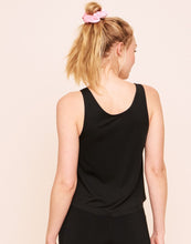 Load image into Gallery viewer, Earth Republic Micah Cropped Tank Cropped Tank in color Jet Black and shape tank
