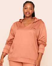 Load image into Gallery viewer, Earth Republic Faye Hooded Pullover Hoodie in color Rhododendron Marl and shape hoodie
