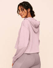 Load image into Gallery viewer, Earth Republic Myah Escape Luxe Hoodie Cropped Hoodie in color Chalk Pink and shape hoodie
