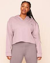 Load image into Gallery viewer, Earth Republic Myah Escape Luxe Hoodie Cropped Hoodie in color Chalk Pink and shape hoodie
