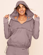 Load image into Gallery viewer, Earth Republic Lexie Sheer Windbreaker Jacket Hood in color Deauville Mauve and shape hoodie
