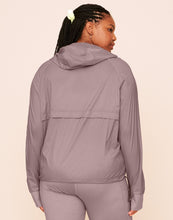 Load image into Gallery viewer, Earth Republic Lexie Sheer Windbreaker Jacket Hood in color Deauville Mauve and shape jacket
