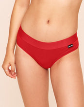 Load image into Gallery viewer, Earth Republic Logan Cotton Cotton Cheeky in color Flame Scarlet and shape cheeky
