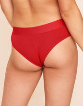 Load image into Gallery viewer, Earth Republic Logan Cotton Cotton Cheeky in color Flame Scarlet and shape cheeky
