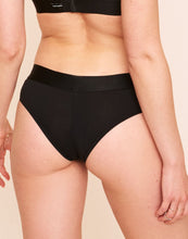 Load image into Gallery viewer, Earth Republic Logan Cotton Cotton Cheeky in color Jet Black and shape cheeky
