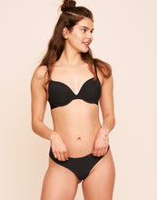 Load image into Gallery viewer, Earth Republic Sage Clean Cut Clean Cut Thong in color Jet Black and shape thong
