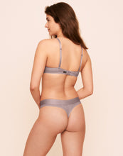 Load image into Gallery viewer, Earth Republic Ariya Lace Lace Thong in color Deauville Mauve and shape thong
