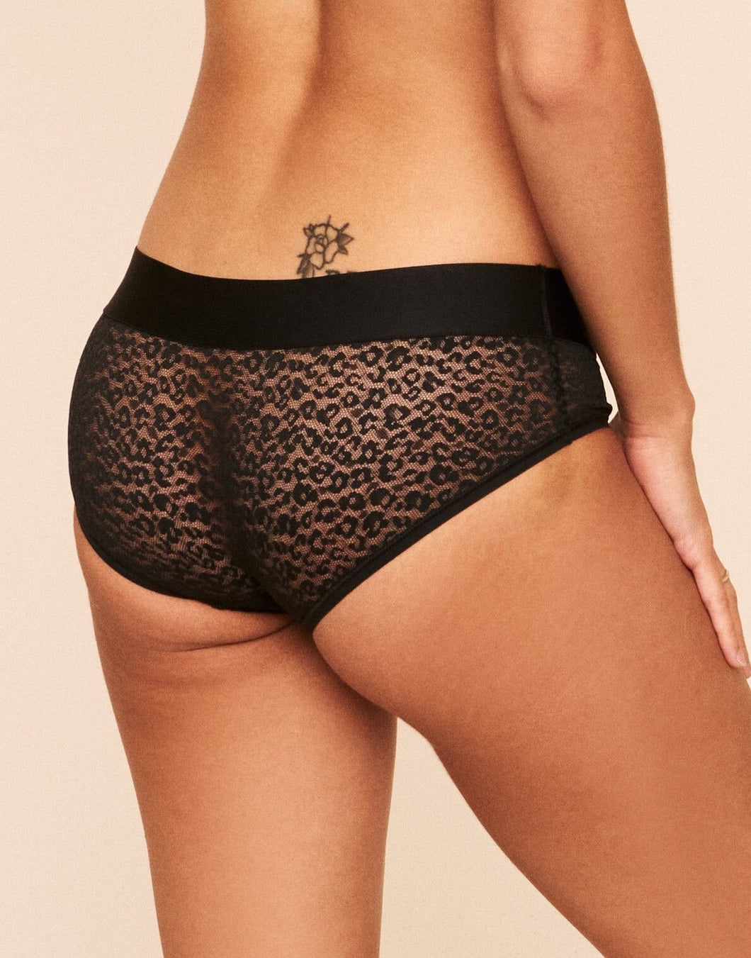 Earth Republic James Lace Lace Hipster in color Jet Black and shape hipster