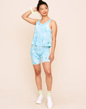 Load image into Gallery viewer, Earth Republic Anais High Waisted Short Biker Shorts in color Wash (Sports Print 3) and shape short
