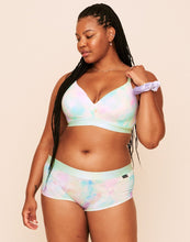 Load image into Gallery viewer, Earth Republic Makenna Lightly Lined Wireless Bra Wireless Bra in color Smudged Unicorn and shape plunge
