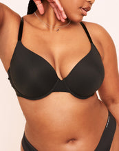 Load image into Gallery viewer, Earth Republic Jordyn Plunge Push Up Bra Push-Up Bra in color Jet Black and shape plunge
