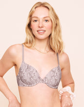 Load image into Gallery viewer, Earth Republic Nayeli Lightly Lined T-Shirt Bra T-Shirt Bra in color Snakeskin (Lingerie Print 2) and shape plunge
