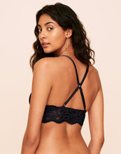 Load image into Gallery viewer, Earth Republic Maisie Longline Bralette Unlined Bralette in color Jet Black and shape bralette
