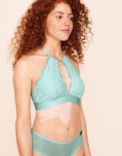Load image into Gallery viewer, Earth Republic Rylan Halter Bralette Unlined Bralette in color Bay and shape bralette
